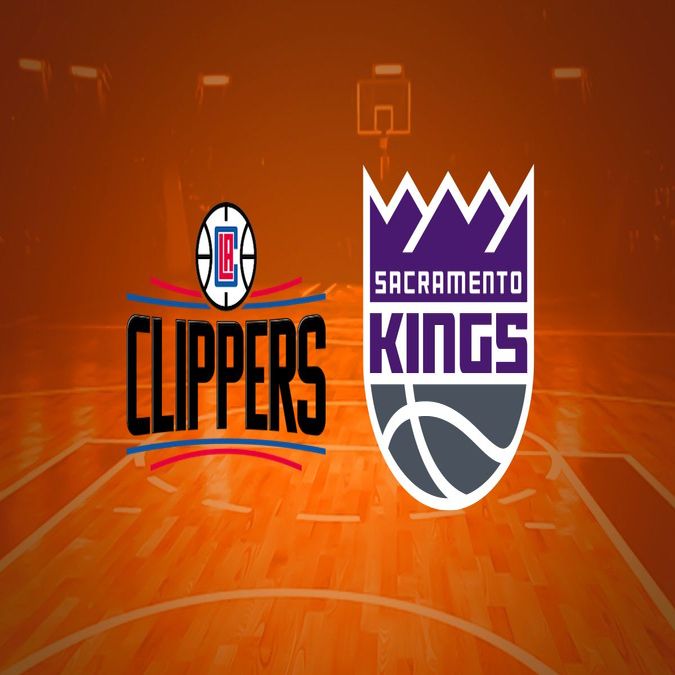 Jugadores de los Clippers y Kings en acción